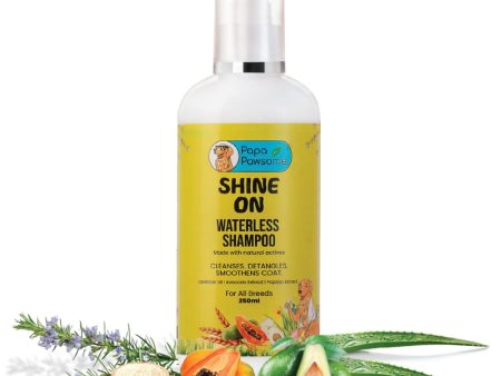 Papa Pawsome Shine On Waterless shampoo 250ml Discount