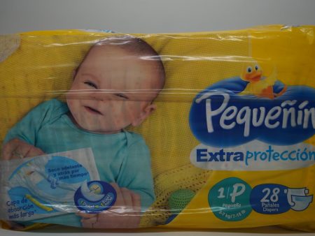 PAÑAL PEQUEÑÍN EXTRA PROTECCIÓN ETAPA 1 PEQUEÑO X 28 Online