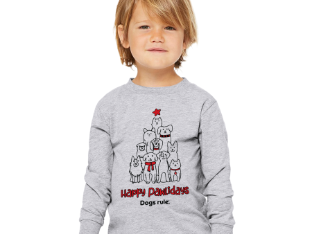 Toddler Happy Pawlidays T-Shirt Cheap