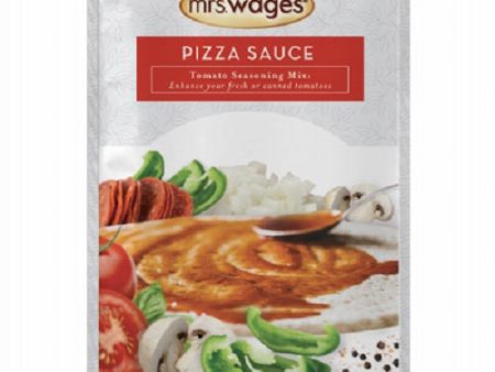 Mrs. Wage s W539-J4425 5 oz Pack Of Tomato Sauce & Canning Mix Pizza Sauce - Quantity of 12 Online Hot Sale