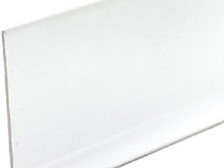 M D Building 75697 2-1 2  x 4  Snow White Vinyl Cove Wall Base Moulding - Quantity of 16 Hot on Sale