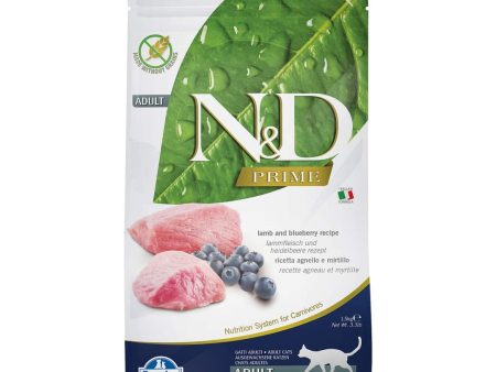 Farmina N&D Prime Lamb and Blueberry Adult cat dry food 1.5kg Hot on Sale