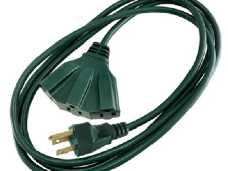 Master Electrician 04314ME 8  Green 16 3 SJTW 3 Outlet Triple Tap Outdoor Extension Cords - Quantity of 32 Cheap