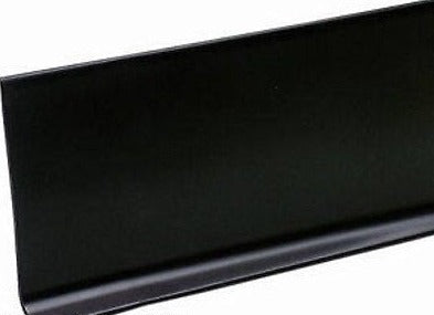 M D Bldg 93146 4  x 20  Black Vinyl Self Stick Wall Base Cove Moulding Bulk Roll - Quantity of 1 Supply