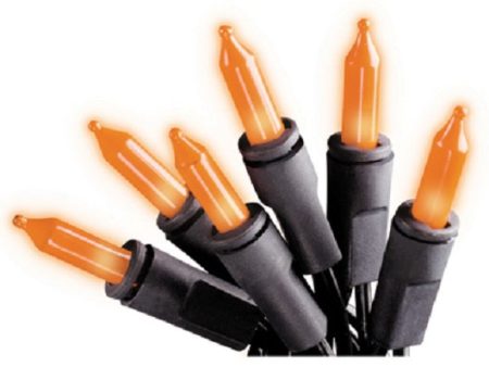 Sylvania V34700-88 100 Light Count Orange Mini Light Halloween Set - Quantity of 3 For Cheap