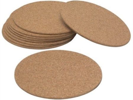 (30) ea Woodstream CM4 4  Round Cork Floor   Pot Protector Mats Hot on Sale