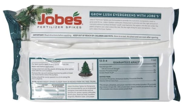 Jobe s 01611 15 Pack Evergreen Tree & Shrub Fertilizer Spikes - Quantity of 10 Online