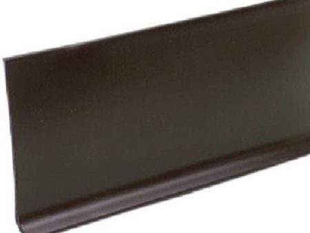 M D Bldg. 75465 4  x 120  Brown Vinyl Wall Base Cove Moulding in Bulk - Quantity of 1 Cheap