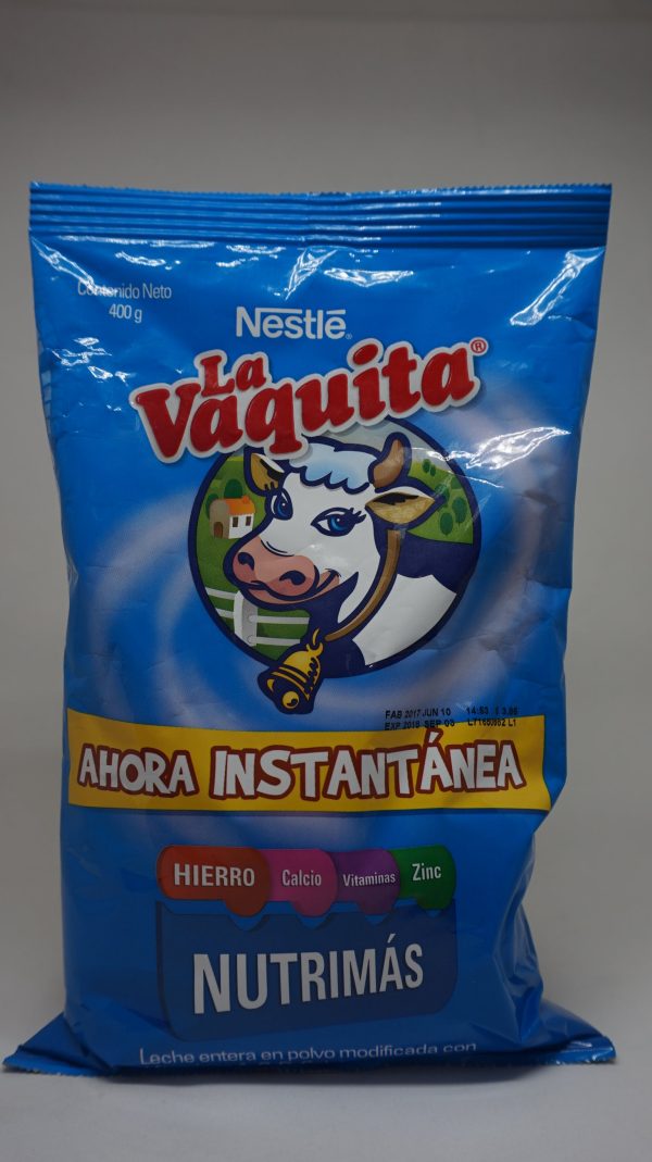 LECHE EN POLVO LA VAQUITA INSTANTÁNEA 400GR Hot on Sale