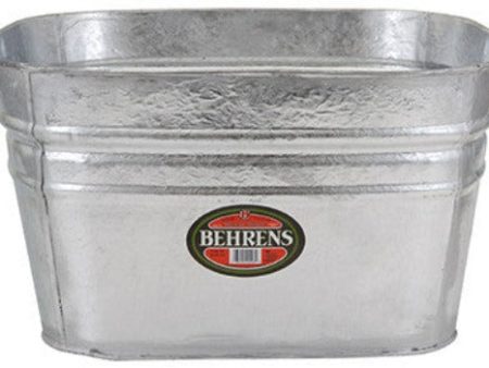 Behrens 62 15.5 Gallon Galvanized Steel Square Pet & Stock Tub - Quantity of 1 Online Sale