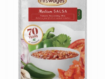 Mrs. Wage s W536-J7425 4 oz Pack Of Tomato Sauce & Canning Mix Medium Salsa - Quantity of 12 For Discount