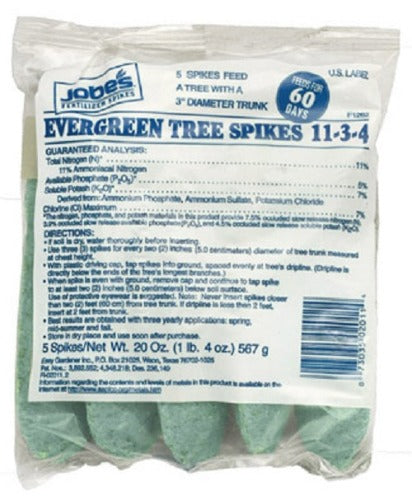 Jobe s 02611 5-Pack 11-3-4 Evergreen Tree Fertilizer Spikes - Quantity of 64 Online Hot Sale