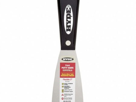 Hyde 02300 2 Inch Stiff High Carbon Steel Blade Putty Knife - Quantity of 24 Online now