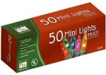 Holiday Wonderland 4051-88A 50 Count MULTI Color Mini Christmas Light Sets - Quantity of 20 Fashion