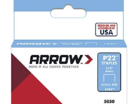 Arrow 224 (5050) Pack 1 4  6mm Staples For P22 Plier Staple Gun - Quantity of 70 For Discount