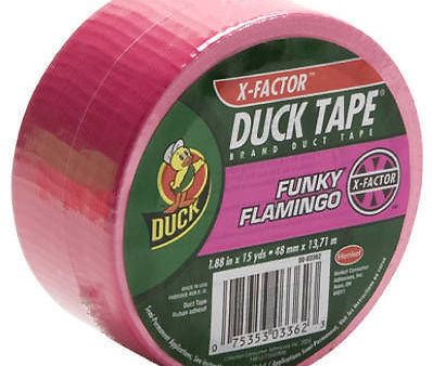 12ea 868088 1.88 x45  FLAMINGO PINK DUCK DUCT TAPE Cheap