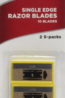 Allway SEB10 10-Pack of Single Edge Razor Blades w Plastic Dispenser - Quantity of 15 Fashion