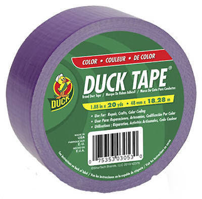 DuckTape 283138 1.88  x 20 Yards Purple All Purpose Duct Tape - Quantity of 12 For Discount