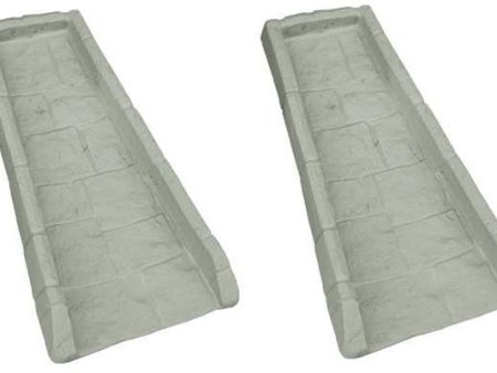 Suncast SB24 Decorative Gutter Downspout Splash Blocks - Quantity of 2 Online now