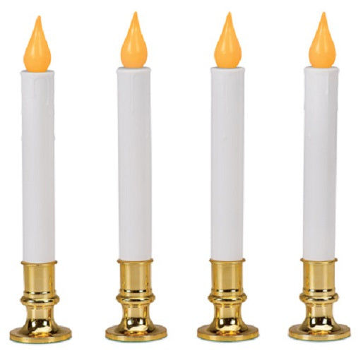 Sylvania V24329-88 4 Pack Battery Operated Christmas Orange Flicker Flame LED Candles - Quantity of 5 Online now