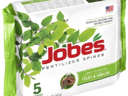 Jobe s 01000 5-Pack Of All Season Tree & Shrub Fertilizer Food Spikes - Quantity of 3 Online now