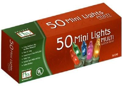 Holiday Wonderland 4051-88A 50 Count MULTI Color Mini Christmas Light Sets - Quantity of 24 Online Sale