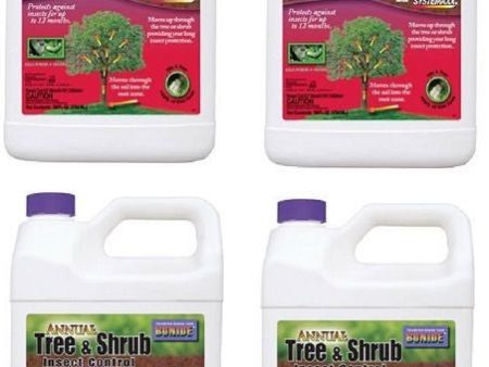 Bonide # 611 Gallon Annual Tree & Shrub Liquid Systemic Insect Control - Quantity of 4 bottles on Sale