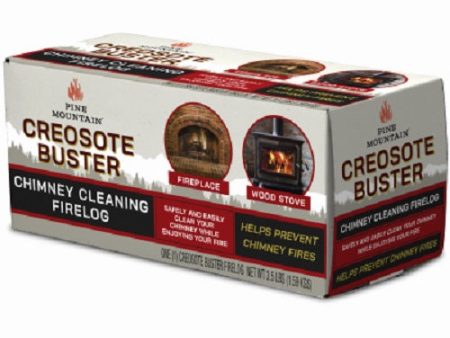 Pine Montain 525-160-881 Creosote Buster Chimney Cleaning Firelog - Quantity of 1 Fashion