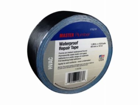 Master Plumber 1126787 1.89  x 10.9 Yard Silver Waterproofing Repair Tape - Quantity of 4 Fashion