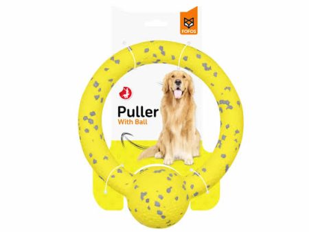 FOFOS Durable Puller Dog toy - Yellow   Grey Sale