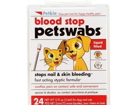 Petkin Blood stop Swabs 24 Swabs Online