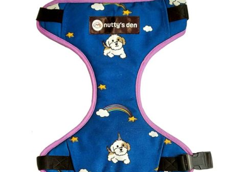 Nutty s Den Unicorn Love Dog Harness - 100% cotton dog harness Sale