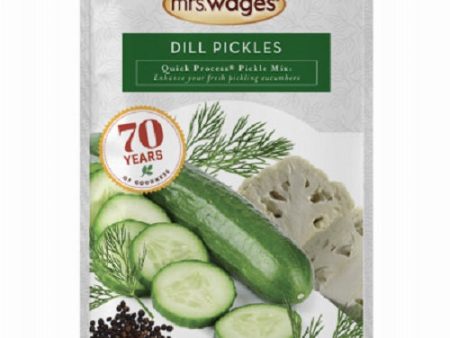 Mrs. Wage s W621-J7425 6.5 oz Pack Of Dill Pickle Mix Canning Seasoning - Quantity of 6 Hot on Sale