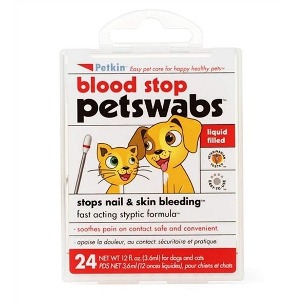 Petkin Blood stop Swabs 24 Swabs Online