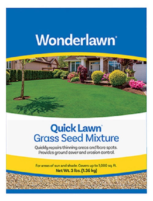 Wonderlawn 135936 3 lb Quick Lawn Grass Seed Annual   Perennial Ryegrass Mix - Quantity of 12 bags Sale