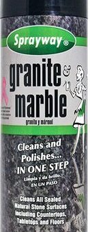 Sprayway SW702R 19 oz Aerosol Can Of Granite & Marble Cleaner & Polish - Quantity of 3 Supply