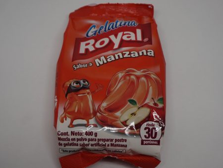 GELATINA ROYAL MANZANA 400GR Hot on Sale