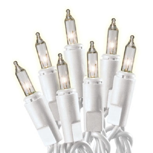 Holiday Wonderland 48600-88A 100 Count Clear Christmas Light Sets With White Cord - Quantity of 2 Online Hot Sale