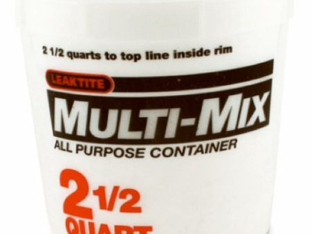 Leaktite 2-5Q05MM050 2.5 Quart Multi-Mix Empty Paint Mixing Container - Quantity of 10 For Discount