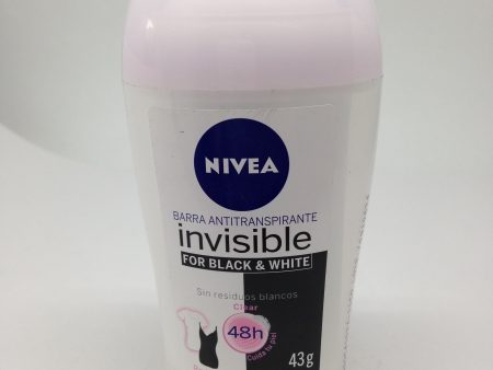 DEO NIVEA  FOR BLACK & WHITE 43GR For Sale