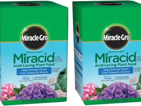 Miracle Gro 2750011 1 LB Box of Water Soluble Miracid Acid Loving Plant Food - Quantity of 2 Cheap