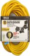 4 ea 02588ME 50  12 3 SJTW-A YELLOW 15A EXTENSION CORDS on Sale