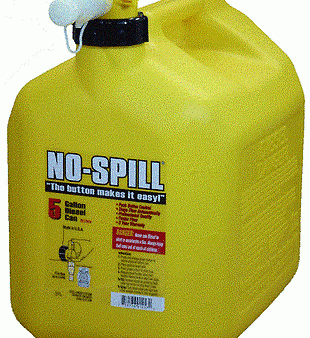 3 ea NO SPILL 1457  5 GALLON CARB COMPLIANT YELLOW DIESEL FUEL CAN CONTAINERS For Sale