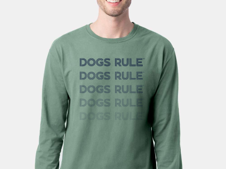 Dogs rule.™ Retro Long Sleeve Tee For Discount