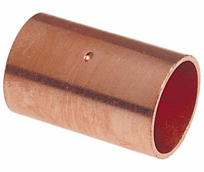 (100)  1-1 4  x 1-1 4  Wrot Copper Pipe Couplings w Stop Online now