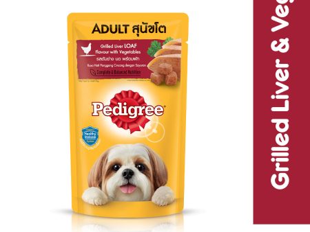 PEDIGREE® Dog Food Wet Adult Grilled Liver Loaf Flavour with Vegetables Online now