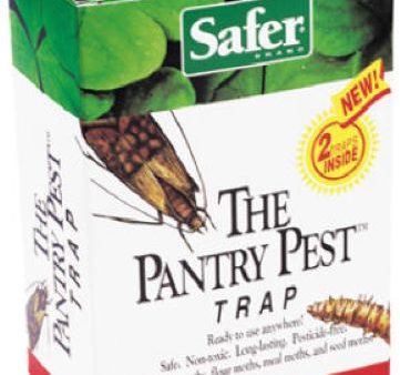 Safer 05140 2-Pack of Pantry Pest Traps Safe Non-Toxic Moth Traps - Quantity of 2 Supply