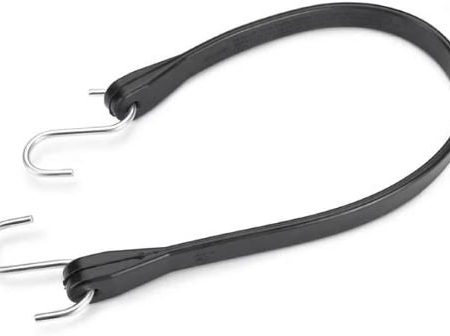 Max MM08 14  Black EPDM Rubber Tarp Bungee Cord Straps - Quantity of 20 on Sale