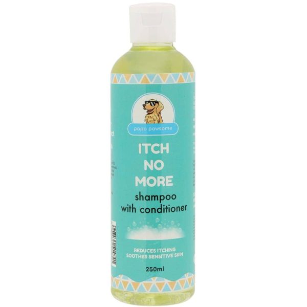 Papa Pawsome Itch no more shampoo with conditioner 250ml Online now