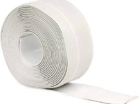 M D Building 65770 2-1 2  x 20  White Vinyl Cove Wall Base Moulding Bulk Roll - Quantity of 1 on Sale